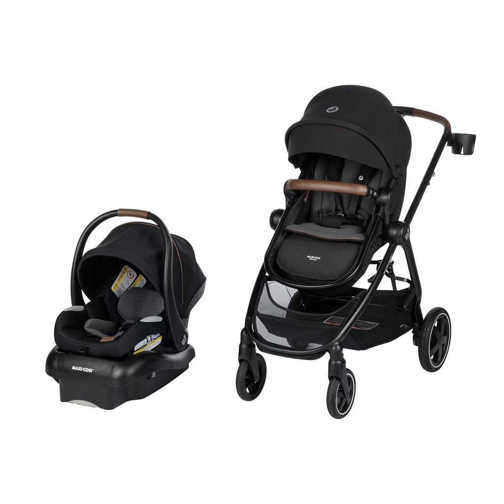 Maxi-Cosi Zelia 2 Luxe 5-in-1 Modular Travel System，Car Seat & Stroller