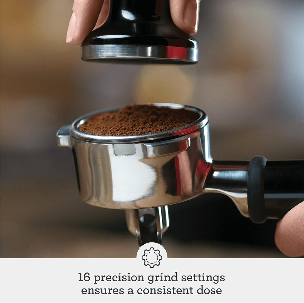 Breville BES870XL Barista Express Espresso Machine, Brushed Stainless Steel | Craft café-quality espresso shots, lattes and cappuccinos at home with this manual coffee maker with built-in grinder